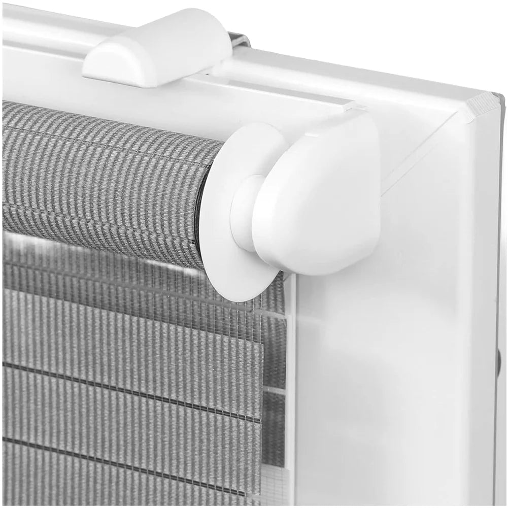 White Plastic Roller Shade Mounting Bracket Kit – 8 or 10 Pcs