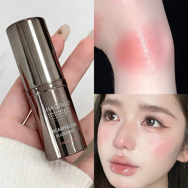 SHAQINUO Velvet Blush Stick – Matte Cream Cheek Tint