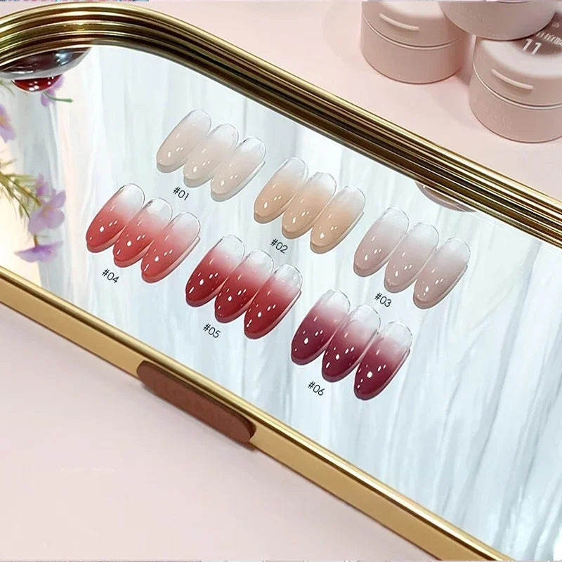 12-Color Air Cushion Patting Gel | Gradient UV Nail Art Gel Nail Art Gel PRIMED