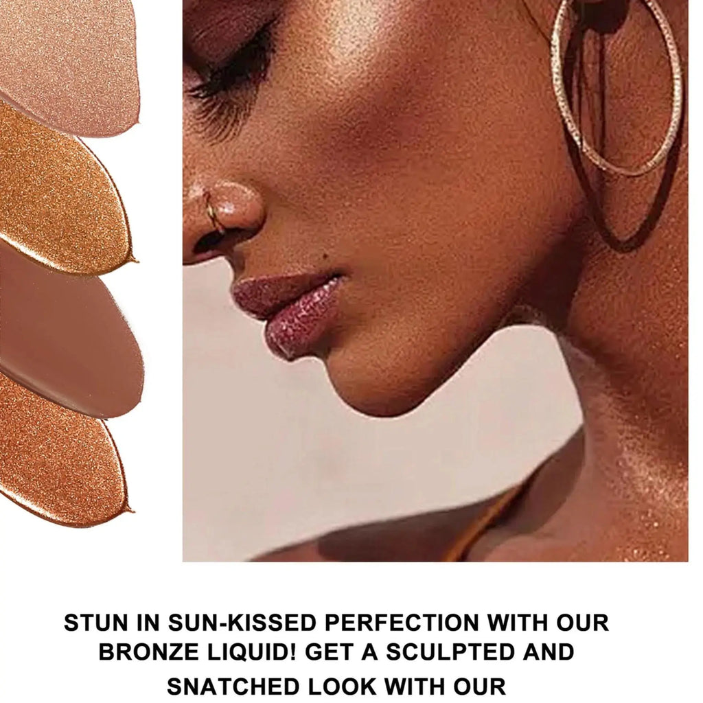 Handaiyan Liquid Bronzer Matte Waterproof Body Tanning Makeup Liquid Body Bronzer PRIMED