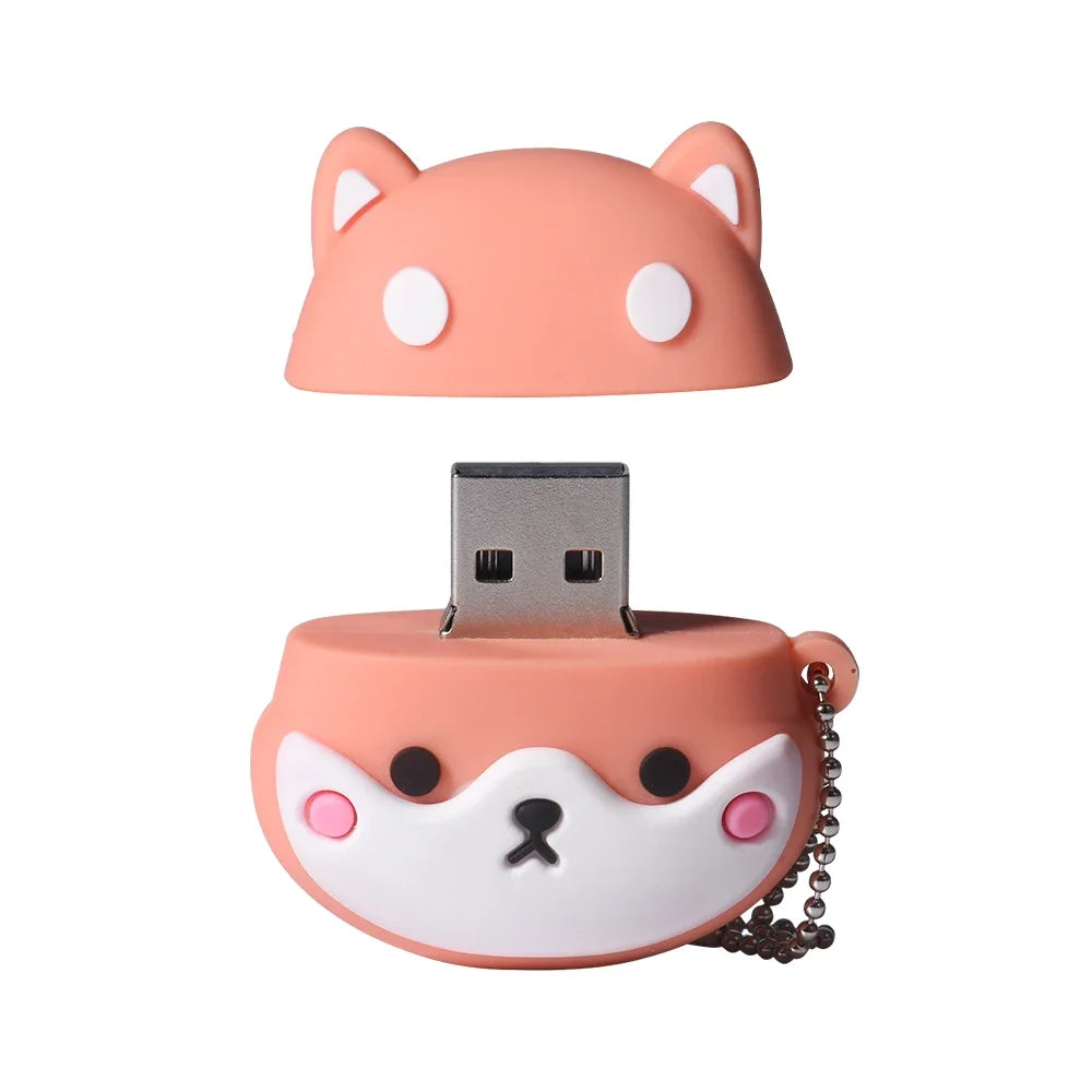 JASTER Cute Cartoon USB Flash Drive 4GB–64GB | Tiger Avocado USB Flash Drive PRIMED 64 GB Blue CN