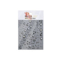 Gothic Punk 3D Nail Stickers – Silver Embossed Halloween Decals Nail Art Stickers PRIMED A2