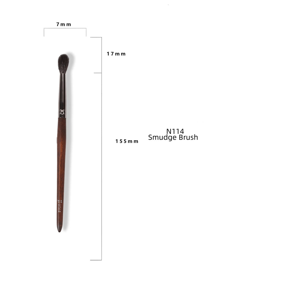 Goat Hair Makeup Brush Set – Foundation, Blush & Eyeshadow