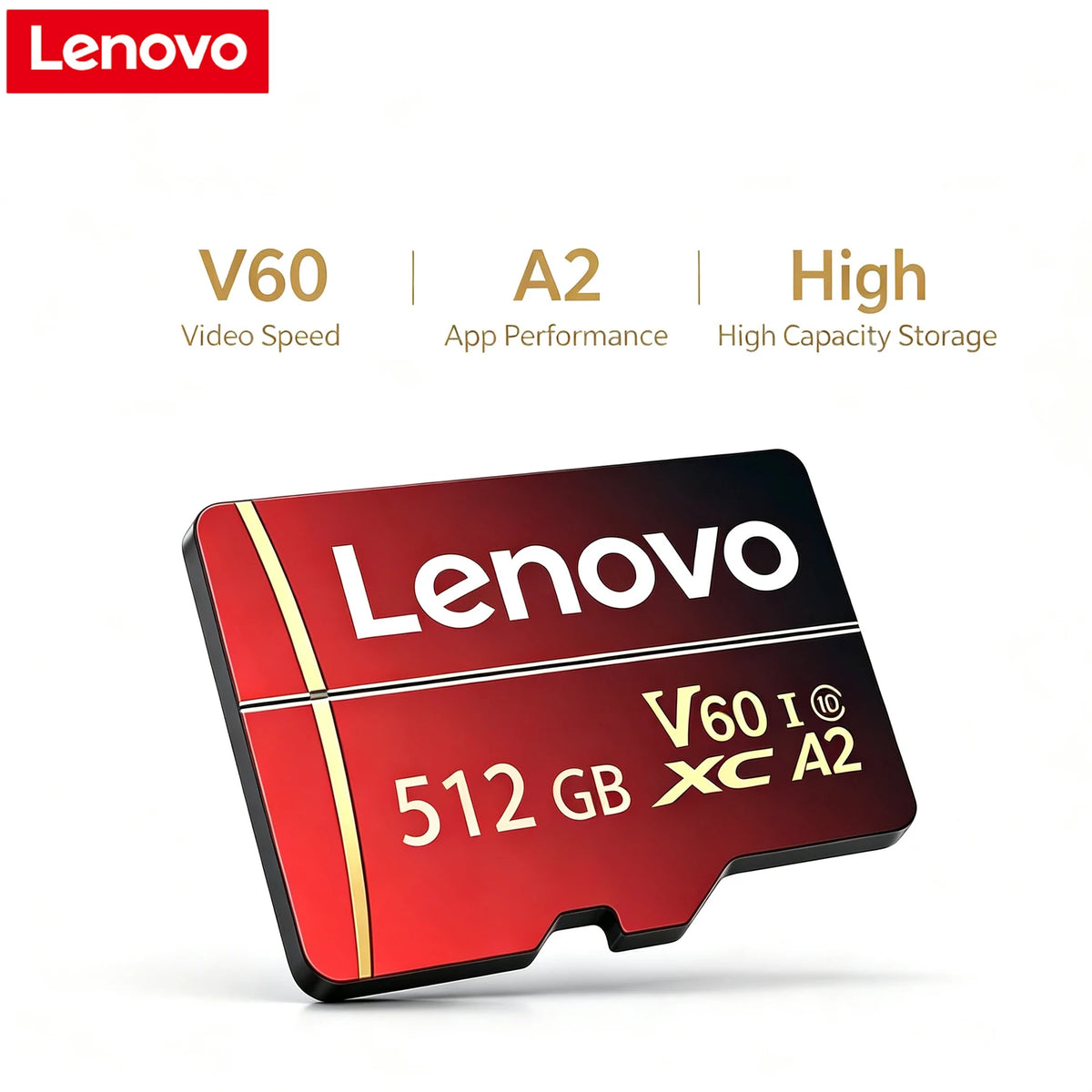 Lenovo Extreme Pro Micro SD Card 128GB–512GB U3 V60 A2 Micro SD Card PRIMED