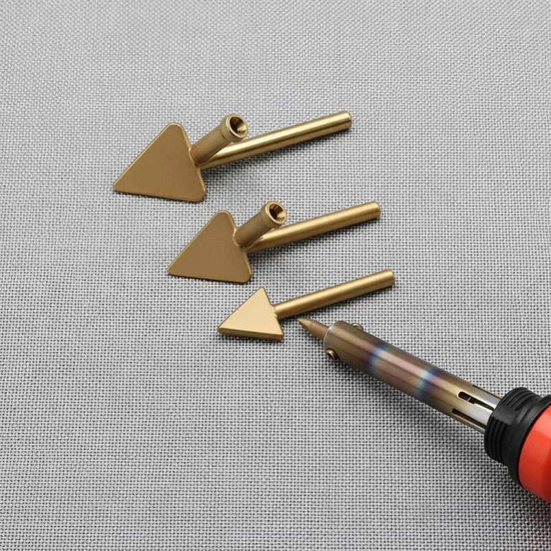 3-Piece Copper Soldering Iron Tips – Multi-Shape Craft Set Soldering Iron Tips PRIMED