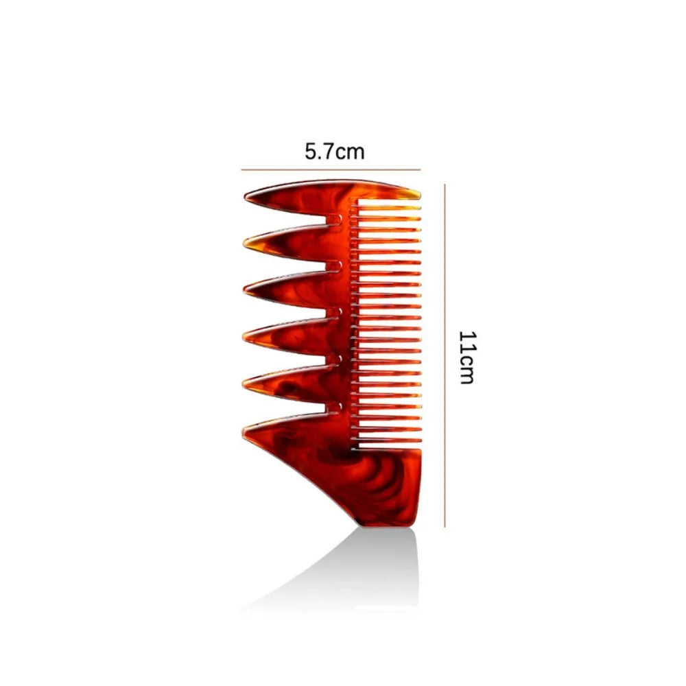 Wide Tooth Double-Sided Men's Barber Comb | Wood Hair Styling