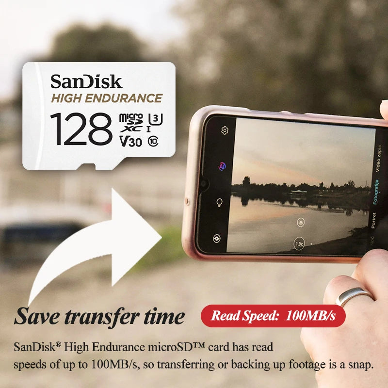 SanDisk High Endurance microSD Card V30 U3 C10 | 32–256GB microSD Memory Card PRIMED