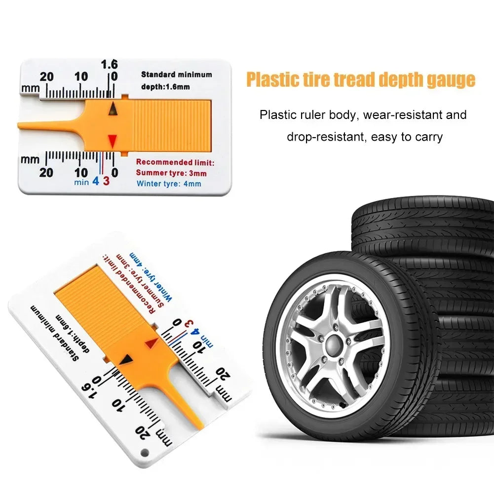 Tire Tread Depth Gauge 0–20mm | Pocket Vernier Caliper Tool Tire Tread Gauge PRIMED