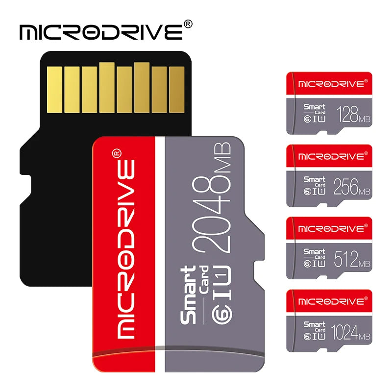 MicroDrive TF/Micro SD Card 128MB–8GB | C6 U1 V10 Flash Memory Card PRIMED
