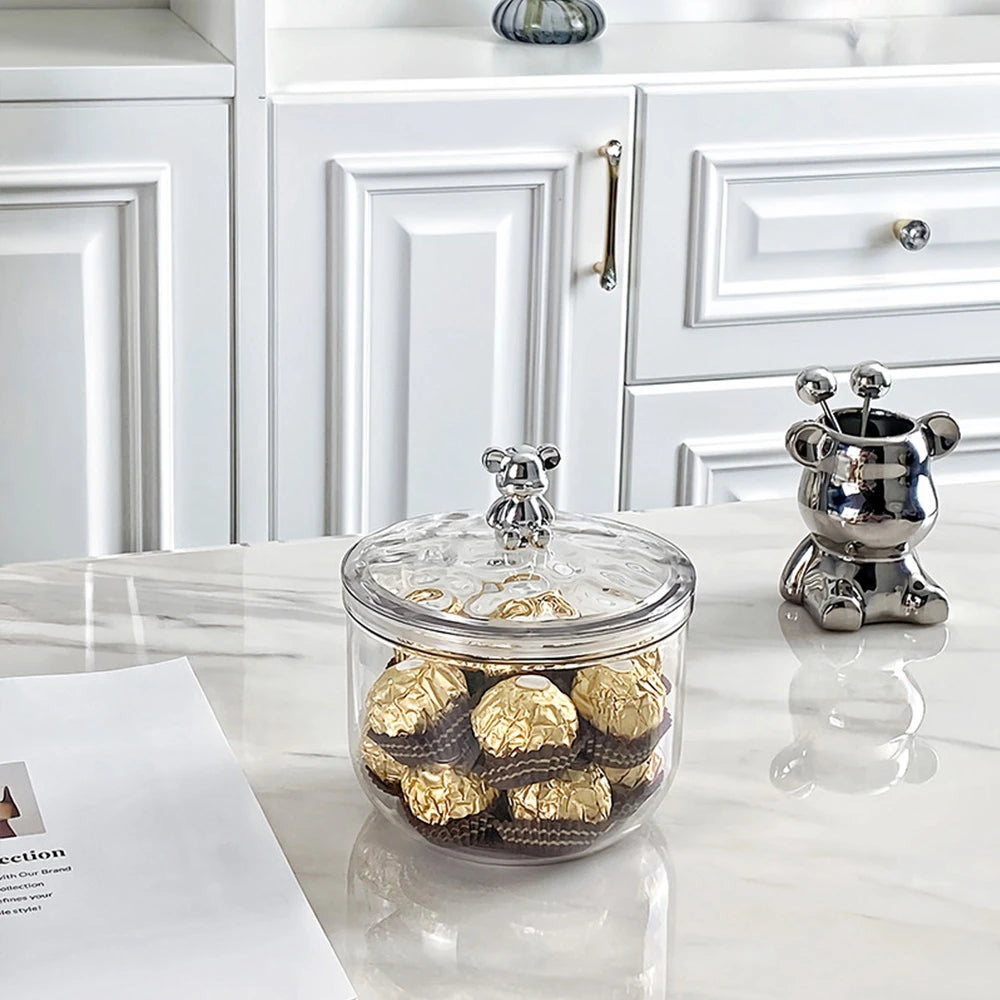 Transparent Airtight Food Storage Jars with Lids | Kitchen Canisters