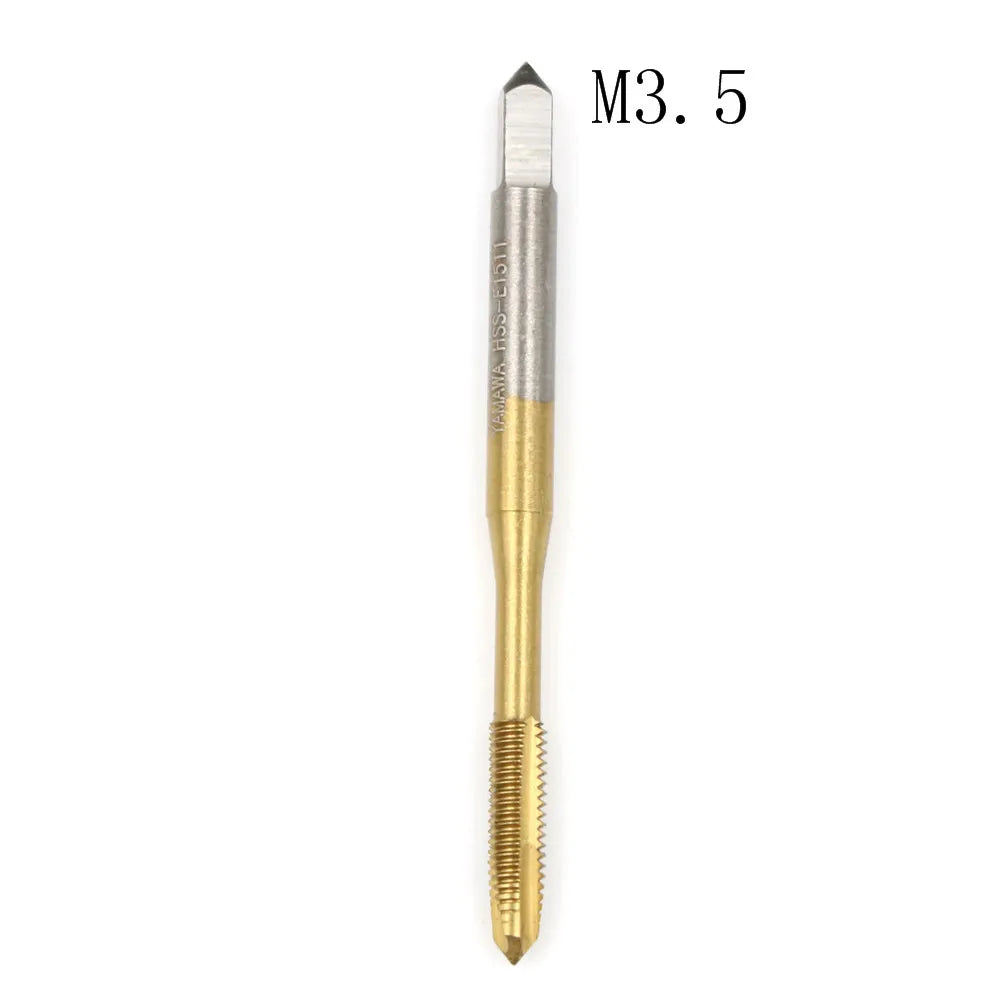 HSS Titanium Spiral Thread Tap Set M2–M8 Right Hand 3 Flute