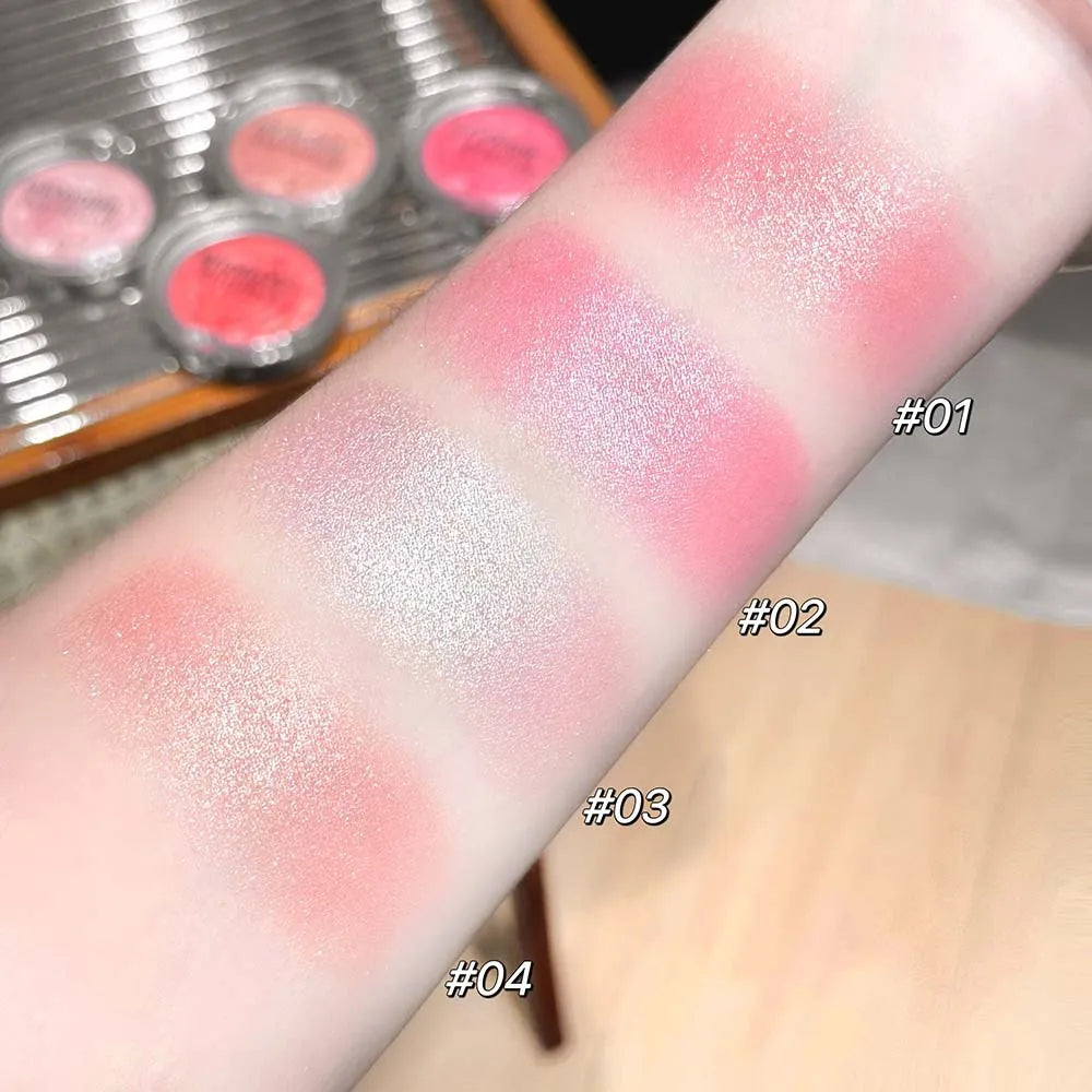 Shimmer Blush Palette – Mineral Pigment Contour & Highlight