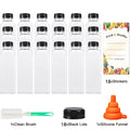 500ml Reusable PET Juice Bottles with Tamper-Proof Caps | JT469 Reusable Juice Bottle PRIMED 18 Pieces