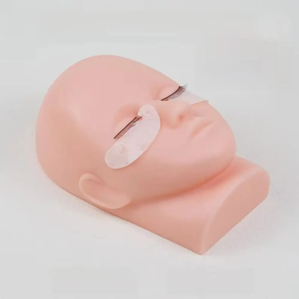 Silicone Eyelash Extension Practice Head | 3D Training Model
