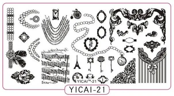MAFANAILS YICAI 3D Flower Nail Stamping Plate – 40 Designs Nail Stamping Plate PRIMED 21