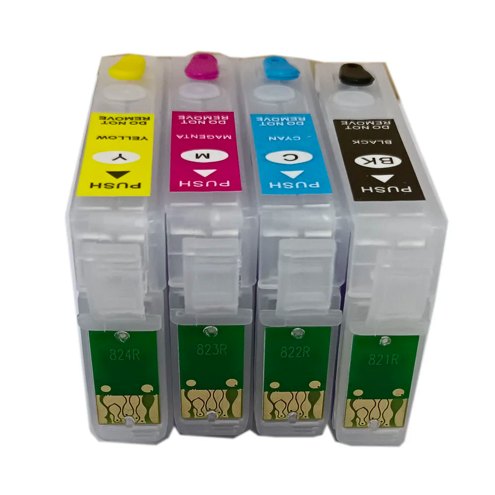 Empty Refillable Ink Cartridges T1281-T1284 for Epson Stylus Refillable Ink Cartridge PRIMED Default Title