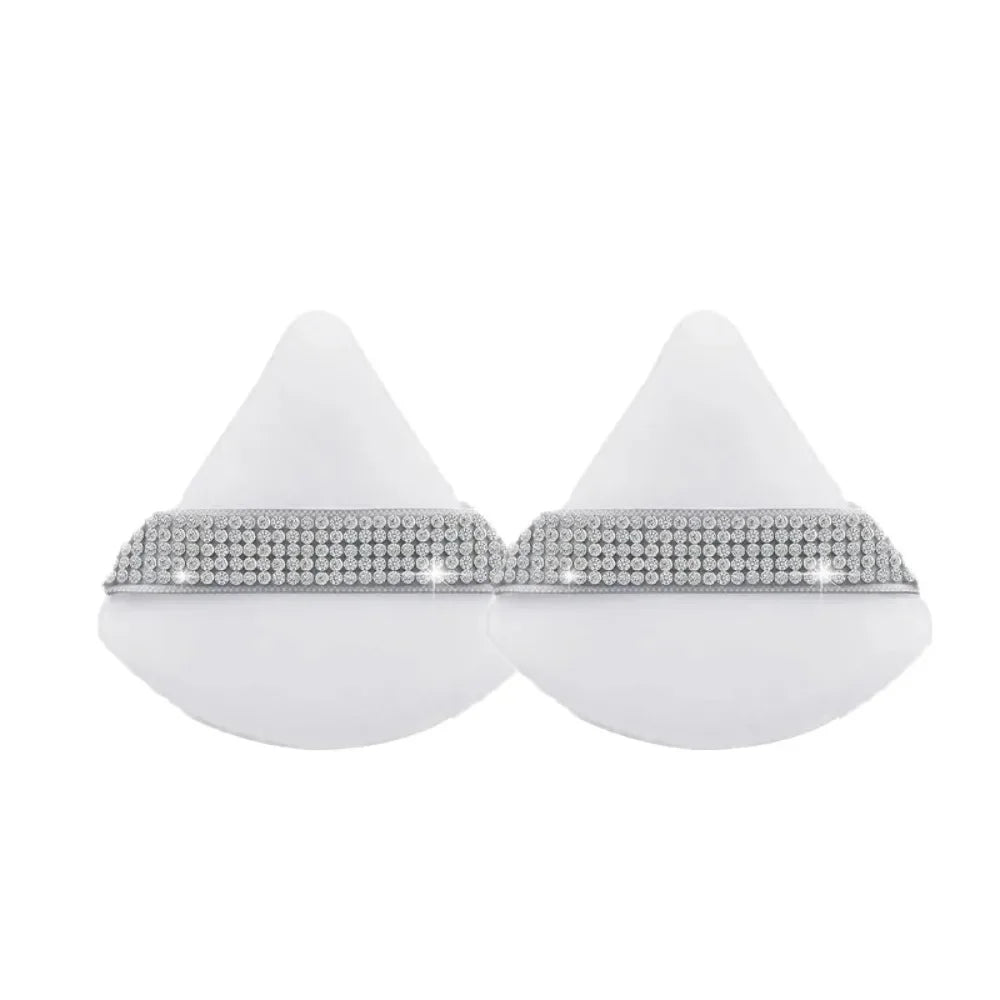 Triangle Crystal Velvet Setting Powder Puff – Diamond Ribbon