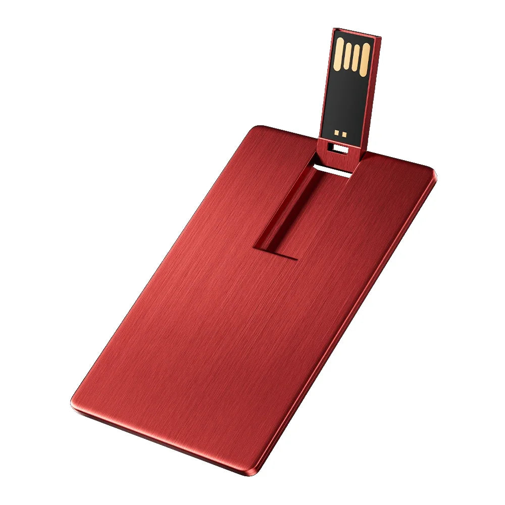 Custom Logo Mini Card USB Flash Drive 4GB–128GB Metal USB Flash Drive PRIMED 128MB (Not GB) Red China Mainland