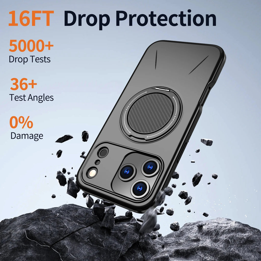 MagSafe 360° Magnetic Stand iPhone Case – Anti-Slip Cover Magnetic Phone Case PRIMED