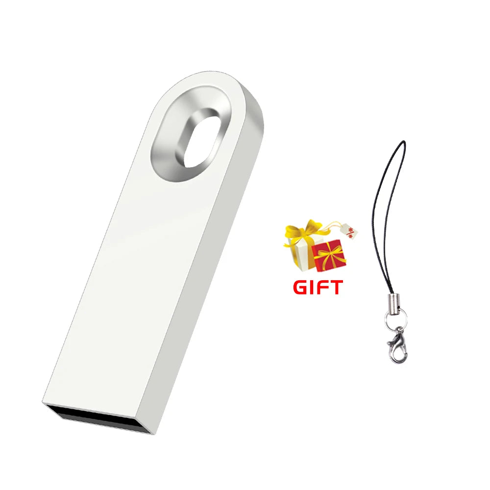 Custom Logo USB Flash Drive 128GB Mini Metal Key Chain Pendrive USB Flash Drive PRIMED 4GB Silver China Mainland