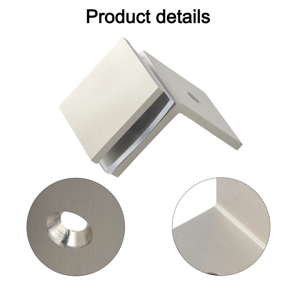 Brass Wall Mount Glass Clamp 90° Shower Angle Bracket Holder Glass Clamp Bracket PRIMED