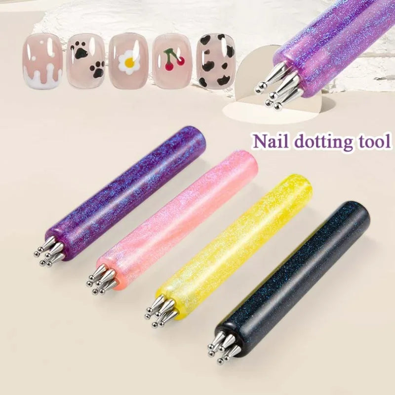 5-Petal Flower Nail Dotting Pen – One Stroke Nail Art Tool Nail Art Dotting Tool PRIMED