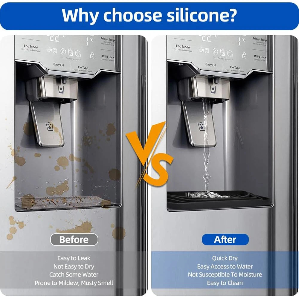 Silicone Refrigerator Drip Tray – Cuttable Water Dispenser Pad Silicone Drip Tray PRIMED