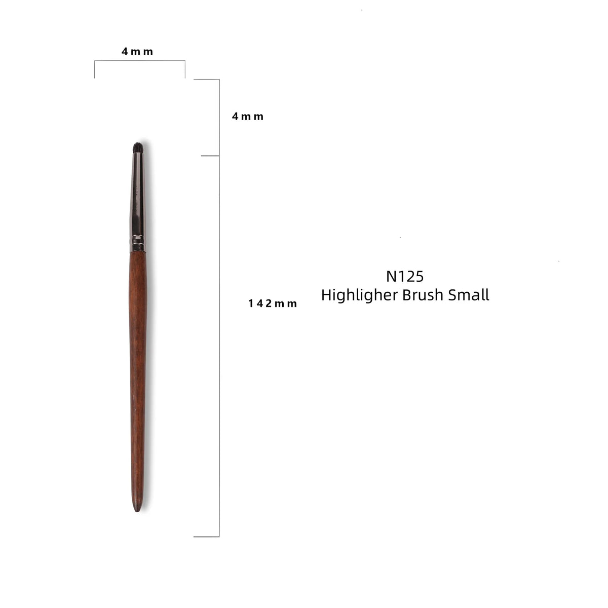Goat Hair Makeup Brush Set – Foundation, Blush & Eyeshadow