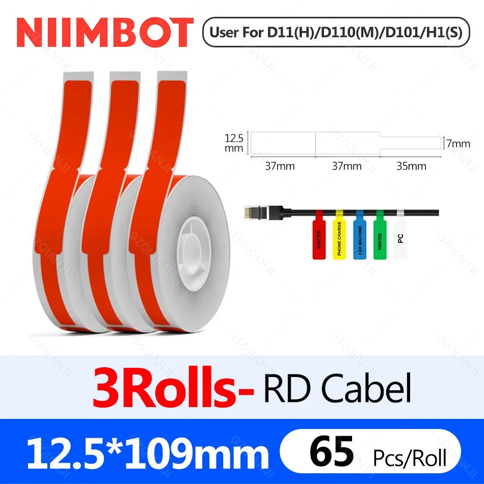 Niimbot D11H 300DPI Bluetooth Thermal Label Printer Portable Bluetooth Label Printer PRIMED Only 3RD Cabel