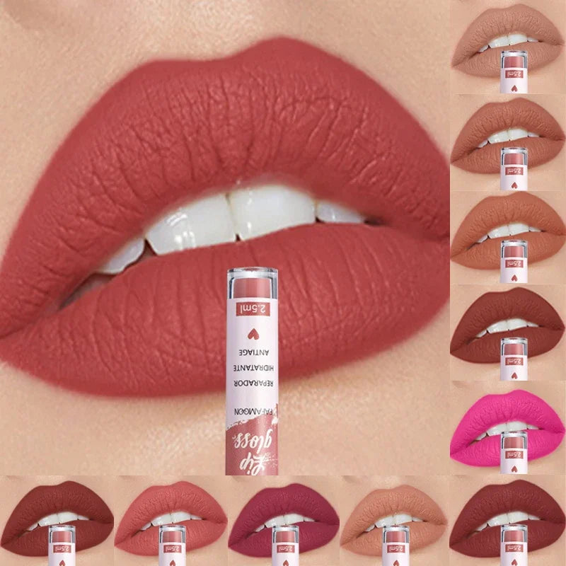 Fafamoon Rose Red Matte Liquid Lipstick – Waterproof Lip Glaze Matte Liquid Lipstick PRIMED