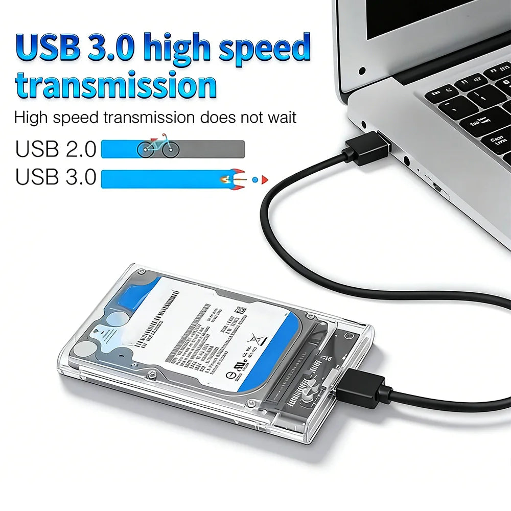 2.5" SATA to USB 3.0 Hard Drive Enclosure – 5Gbps, Up to 4TB Hard Drive Enclosure PRIMED