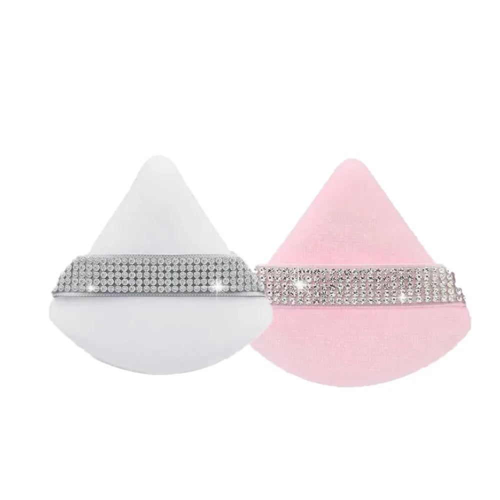 Triangle Crystal Velvet Setting Powder Puff – Diamond Ribbon