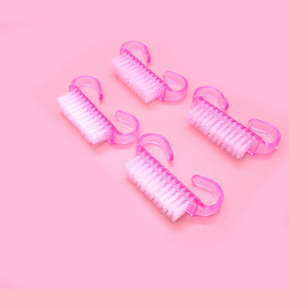 U-Shaped Mini Nail Cleaning Brush – Soft Bristle Manicure Tool
