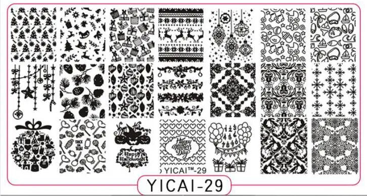 MAFANAILS YICAI 3D Flower Nail Stamping Plate – 40 Designs