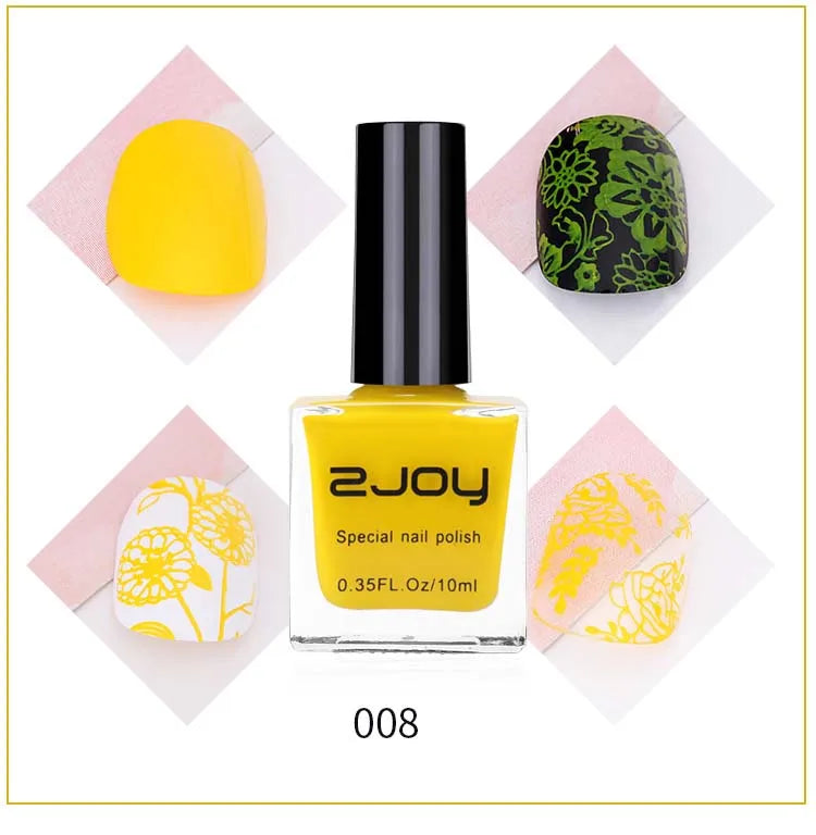 UV LED Stamping Gel Nail Polish 10ml | Vivid Nail Art Lacquer