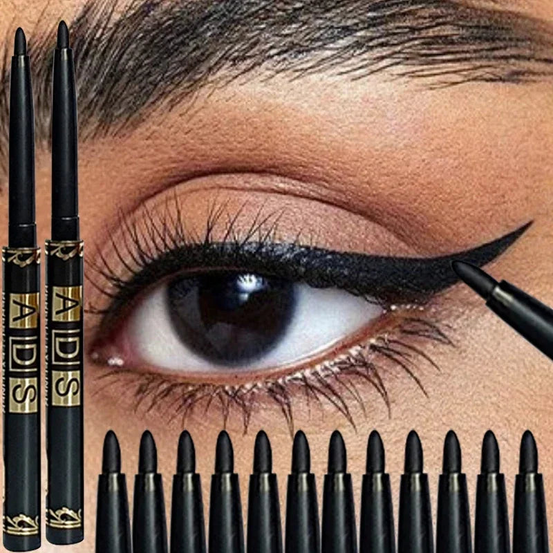 Waterproof Twist-Up Gel Eyeliner Pencil – 12-Hour Wear