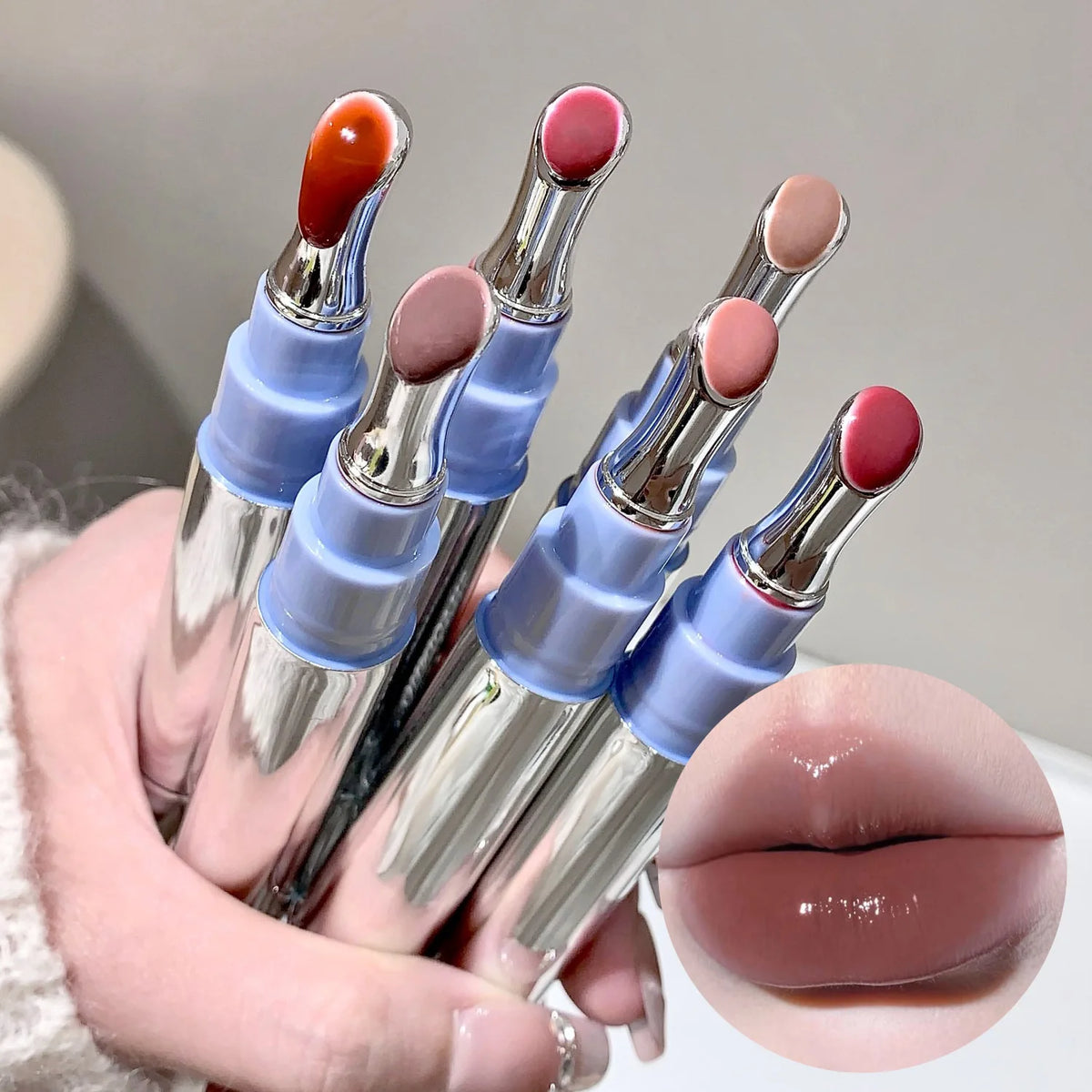 SHAQINUO Mirror Jelly Lip Gloss – Hydrating Glass Finish
