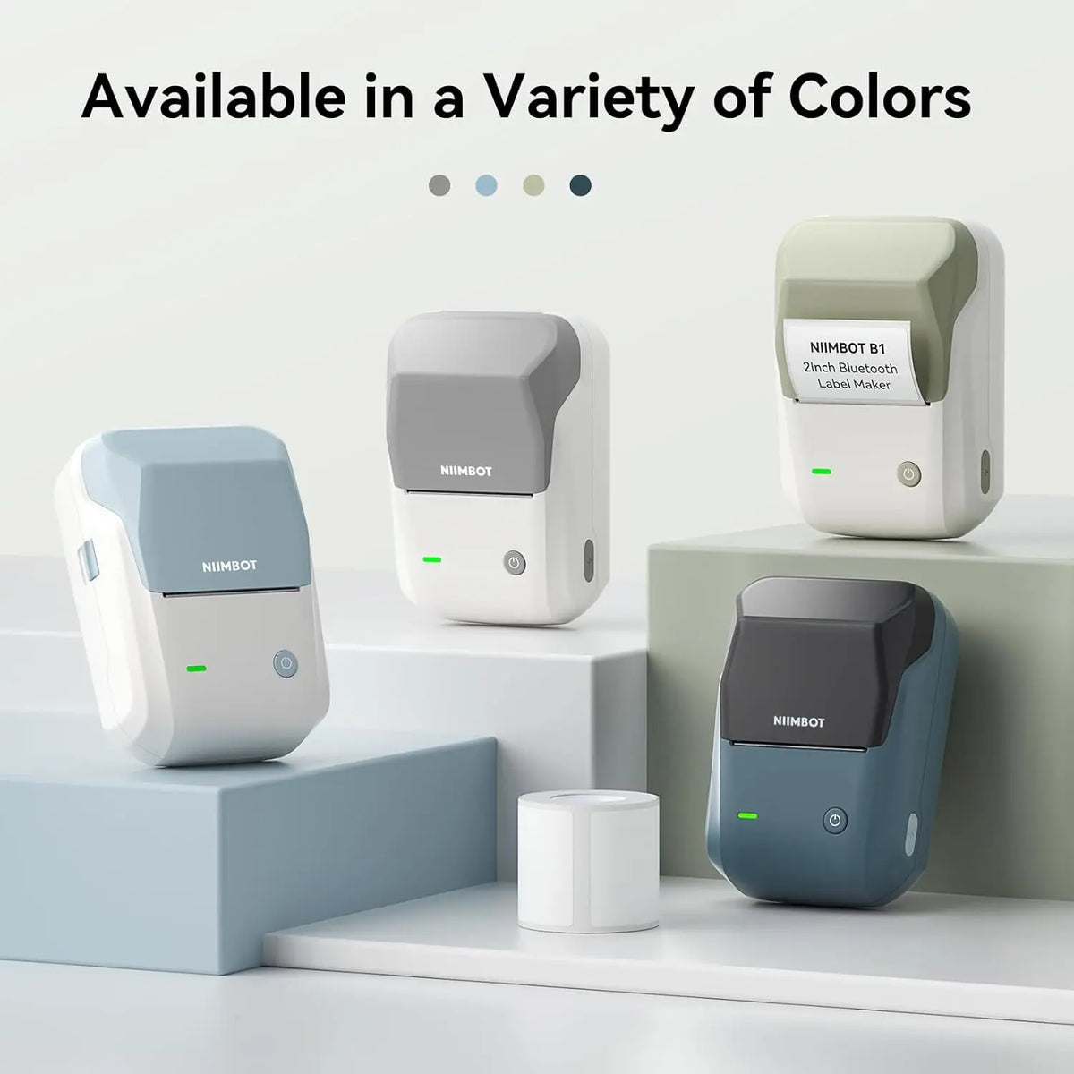 NIIMBOT B1 Bluetooth Thermal Label Printer | 2 Inch Portable Thermal Label Printer PRIMED