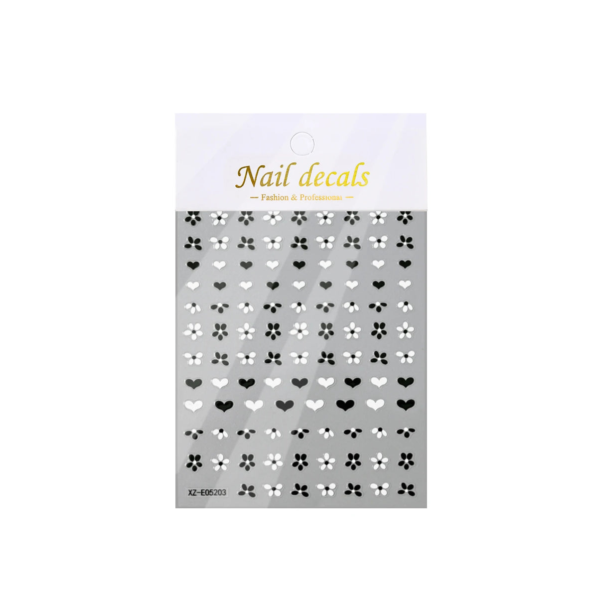Piano Keys 5D Embossed Nail Art Stickers | DIY Manicure Decals