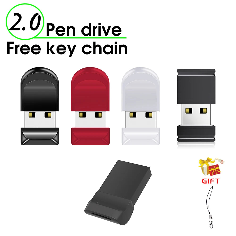 JASTER Mini USB Flash Drive 4GB–128GB Real Capacity + Keychain USB Flash Drive PRIMED