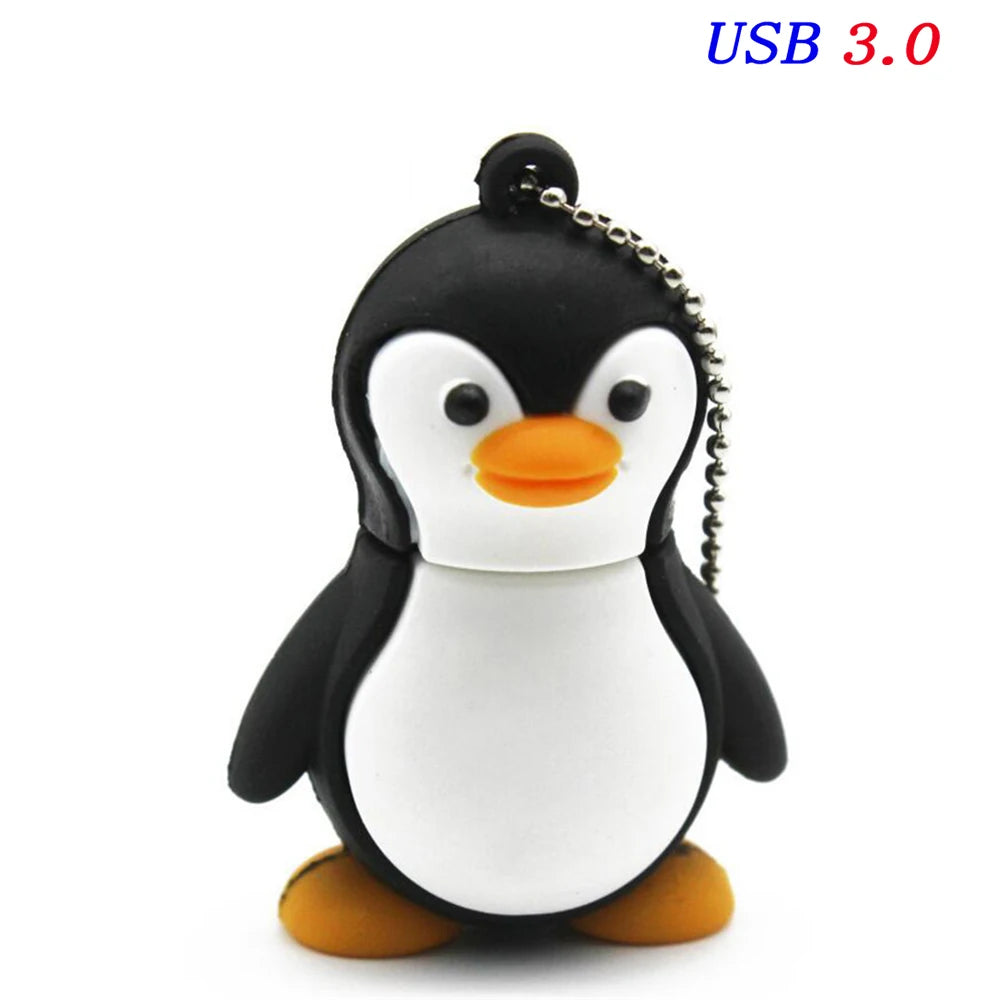 JASTER Cute Cartoon USB Flash Drive 8GB–64GB | Cat & Fox USB Flash Drive PRIMED Blue 64 GB