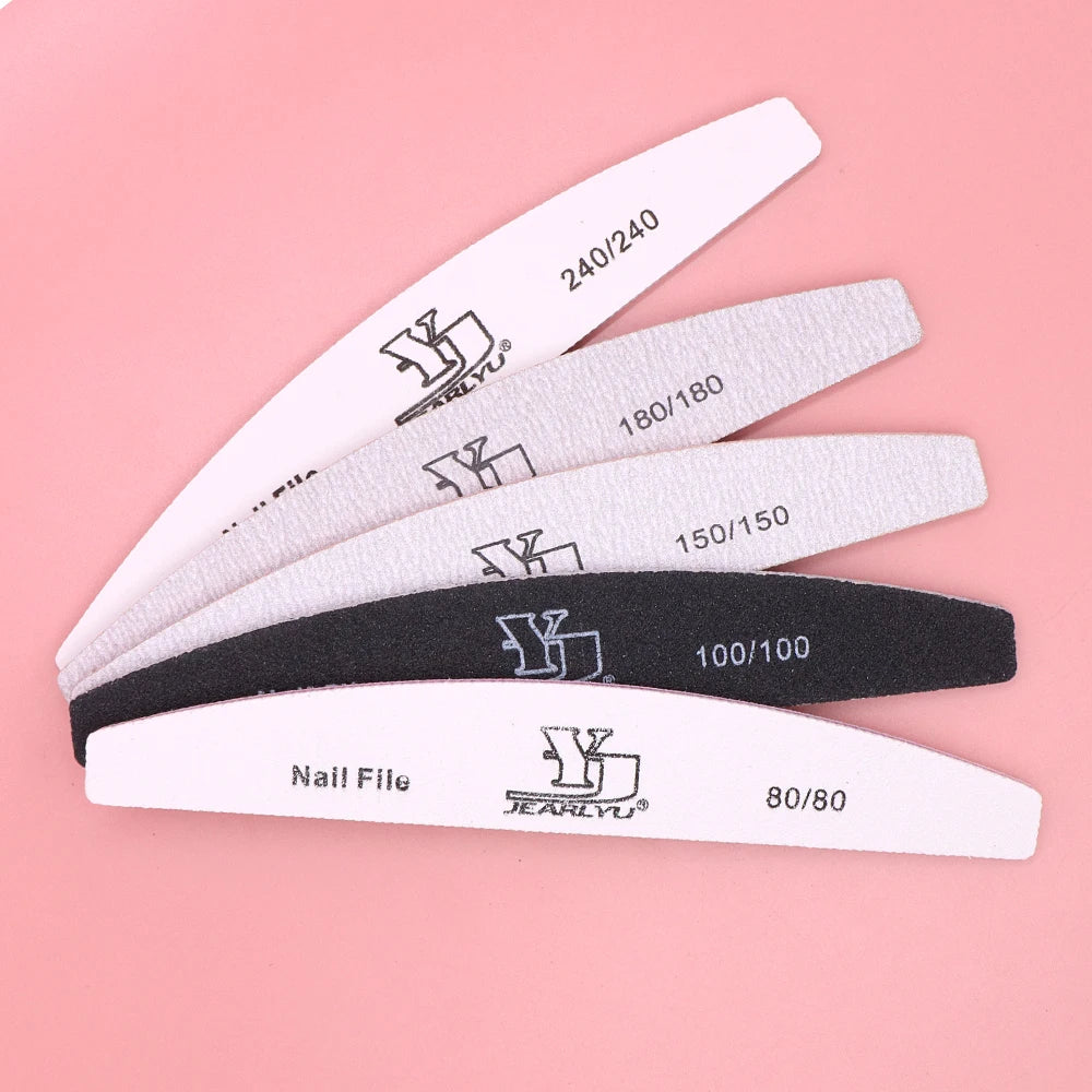 Professional Nail Buffer Files 80–240 Grit | 5/10 Pcs Set