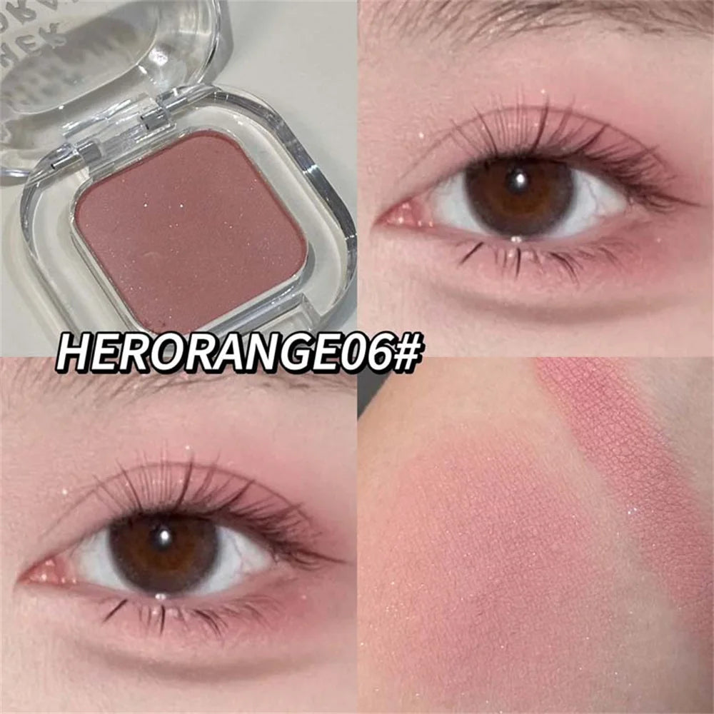 Red Brown Shimmer Matte Eyeshadow | Multifunctional Single Pan