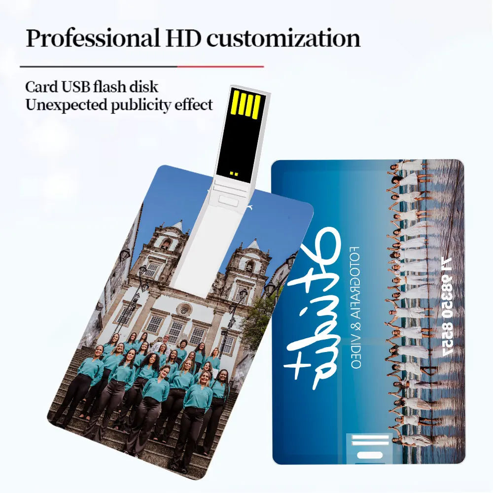 Custom Logo Credit Card USB Flash Drive 4–32GB | Bulk 10/50/100 USB Flash Drive PRIMED