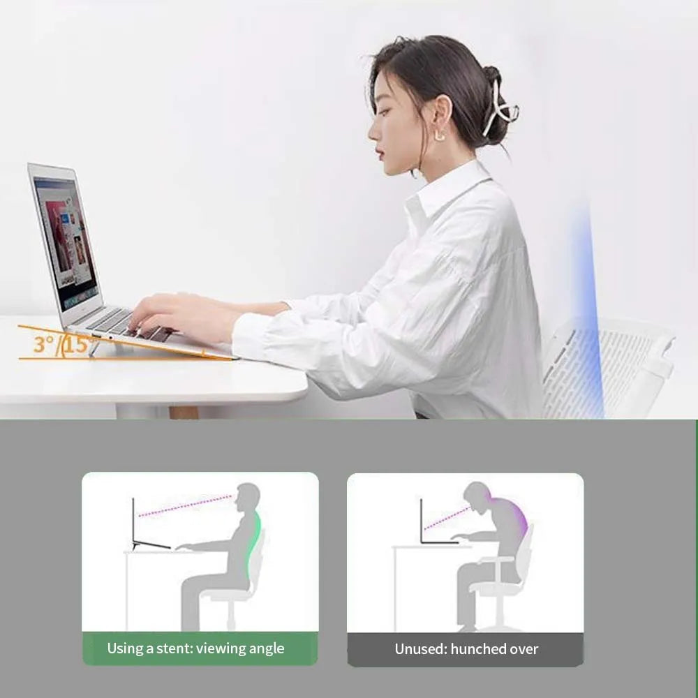 TISHRIC Mini Folding Laptop Stand Legs – Aluminum, Ultra-Thin