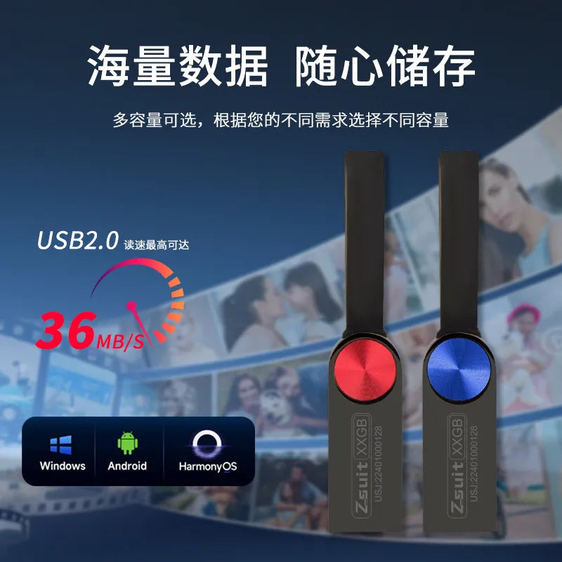 Car USB 2.0 Flash Drive – PC, Phone & Audio Compatible USB Flash Drive PRIMED