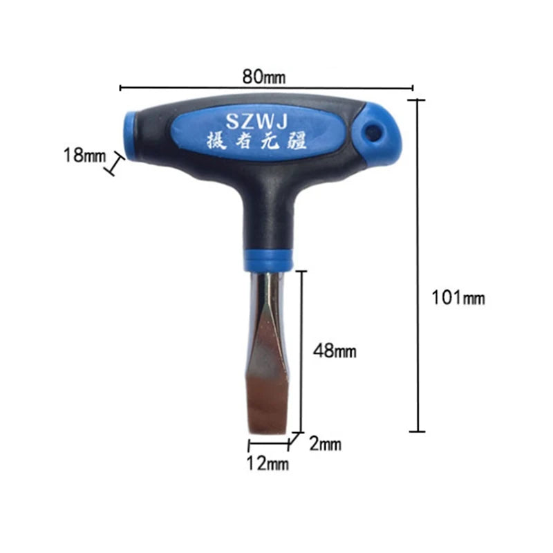T-Handle Flat Head Screwdriver for Camera Quick Release Plate