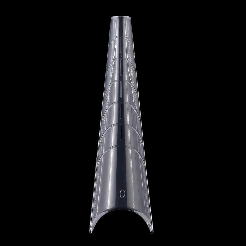 120pcs Stiletto Acrylic Nail Tips Half-Cover French Forms 10 Sizes