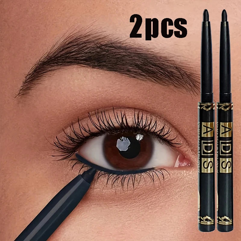 Waterproof Gel Eyeliner Pencil – Matte Black High Pigment