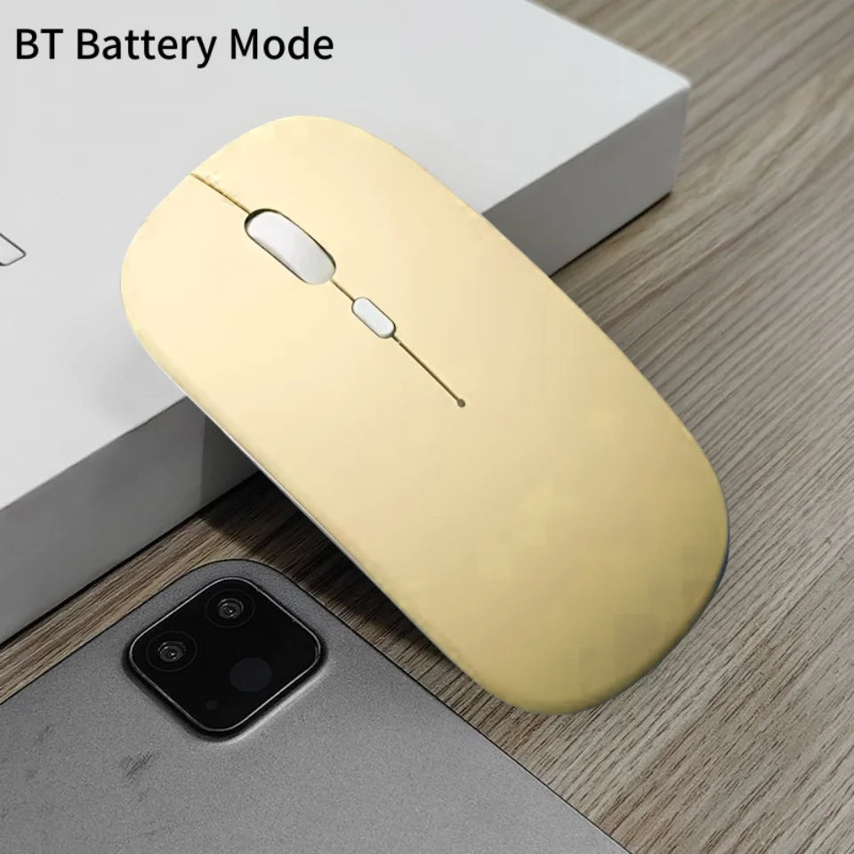 Silent Bluetooth Wireless Mouse – 1600 DPI, Noiseless, Universal Wireless Bluetooth Mouse PRIMED Matte-Yellow